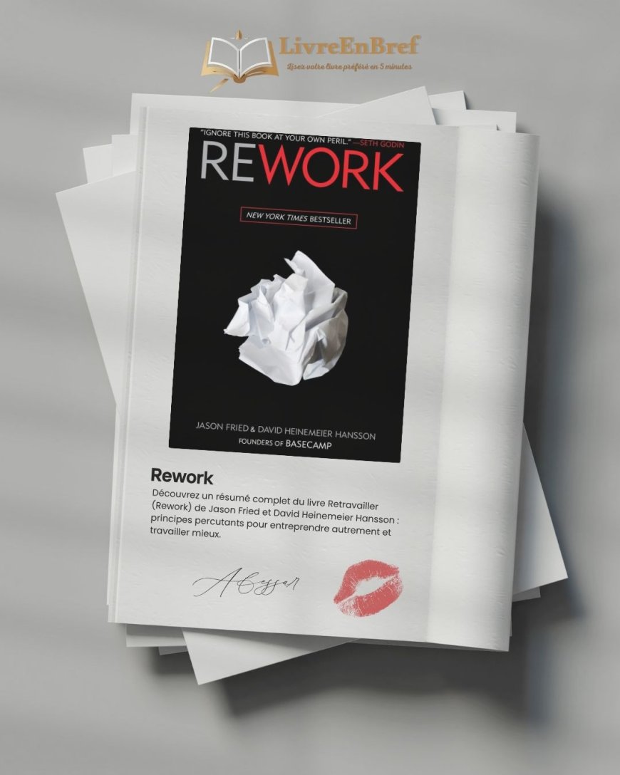 Résumé du livre Retravailler (Rework) : Idées clés pour entrepreneurs modernes