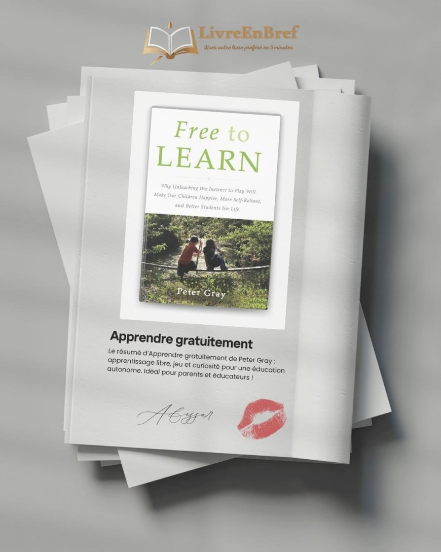 Résumé du livre « Apprendre gratuitement (Free to Learn) » de Peter Gray