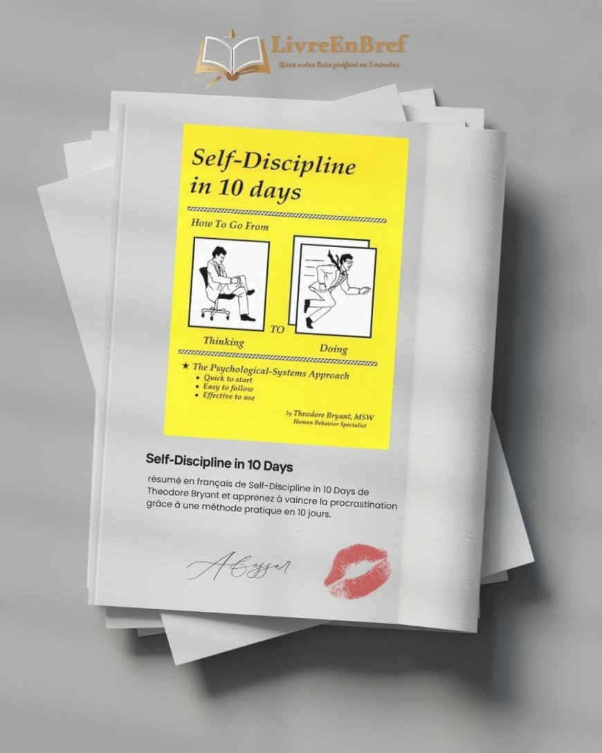 Self-Discipline in 10 Days – Résumé du livre de Theodore Bryant | De la pensée à l’action