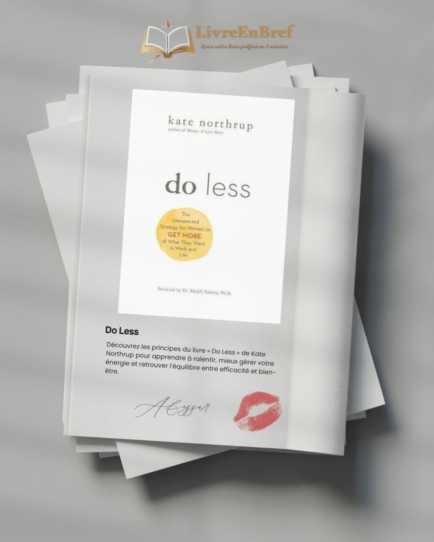 Do Less – Résumé du livre de Kate Northrup : vers une productivité plus douce