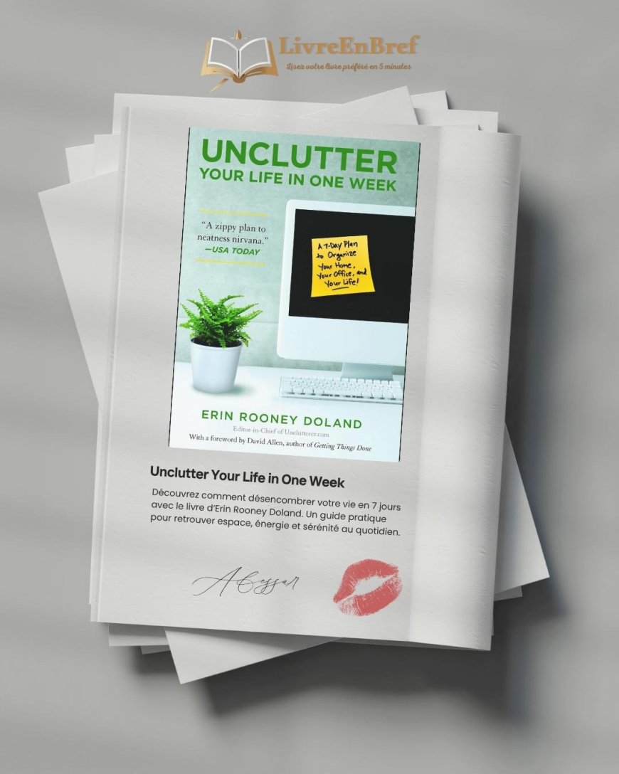 Unclutter Your Life in One Week : Résumé du plan anti-désordre d’Erin Rooney Doland
